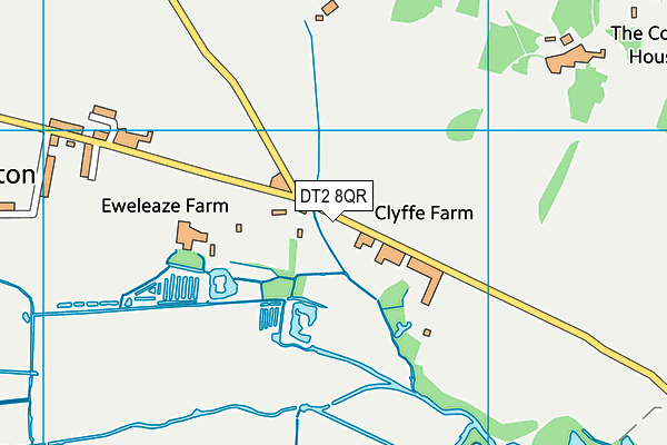 DT2 8QR map - OS VectorMap District (Ordnance Survey)