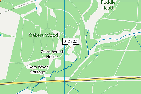 DT2 8QZ map - OS VectorMap District (Ordnance Survey)