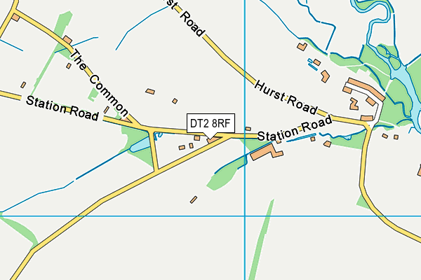 DT2 8RF map - OS VectorMap District (Ordnance Survey)