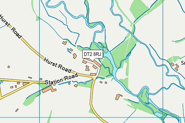 DT2 8RJ map - OS VectorMap District (Ordnance Survey)