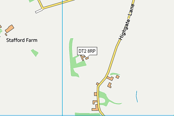 DT2 8RP map - OS VectorMap District (Ordnance Survey)