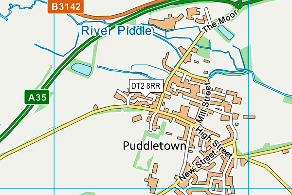 DT2 8RR map - OS VectorMap District (Ordnance Survey)