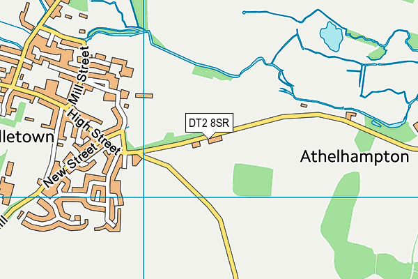 DT2 8SR map - OS VectorMap District (Ordnance Survey)