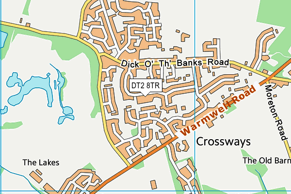 DT2 8TR map - OS VectorMap District (Ordnance Survey)