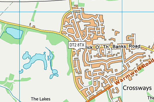 DT2 8TX map - OS VectorMap District (Ordnance Survey)