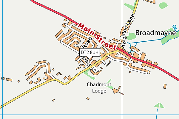 DT2 8UH map - OS VectorMap District (Ordnance Survey)