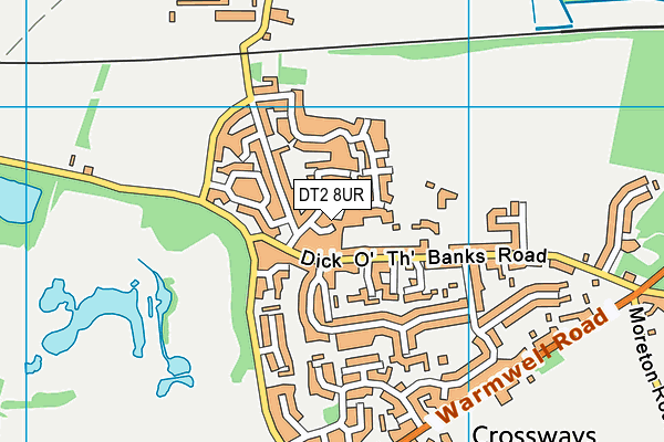 DT2 8UR map - OS VectorMap District (Ordnance Survey)