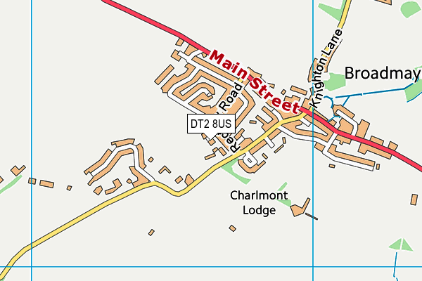 DT2 8US map - OS VectorMap District (Ordnance Survey)