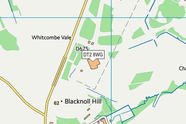 DT2 8WG map - OS VectorMap District (Ordnance Survey)
