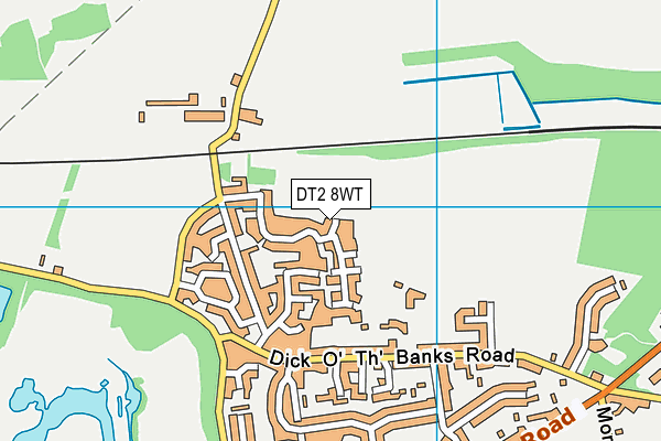 DT2 8WT map - OS VectorMap District (Ordnance Survey)