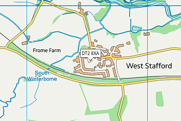DT2 8XA map - OS VectorMap District (Ordnance Survey)