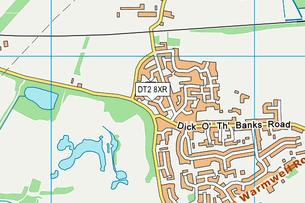 DT2 8XR map - OS VectorMap District (Ordnance Survey)