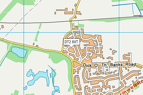 DT2 8XT map - OS VectorMap District (Ordnance Survey)