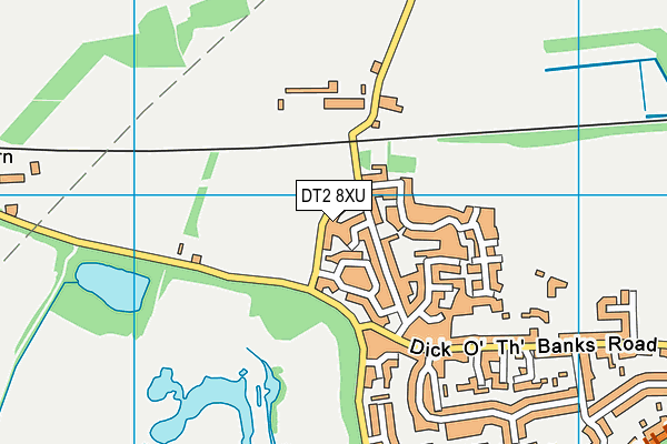 DT2 8XU map - OS VectorMap District (Ordnance Survey)
