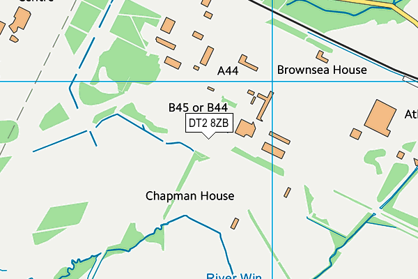 DT2 8ZB map - OS VectorMap District (Ordnance Survey)