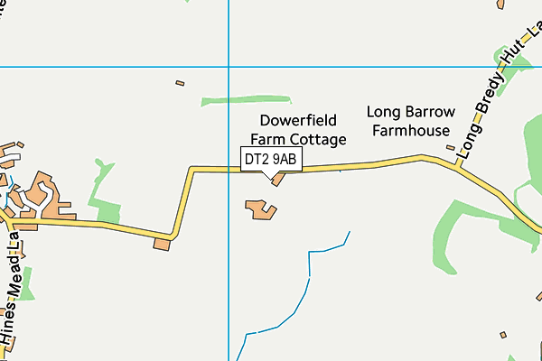 DT2 9AB map - OS VectorMap District (Ordnance Survey)