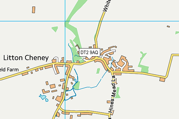 DT2 9AQ map - OS VectorMap District (Ordnance Survey)