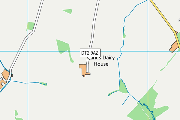 DT2 9AZ map - OS VectorMap District (Ordnance Survey)