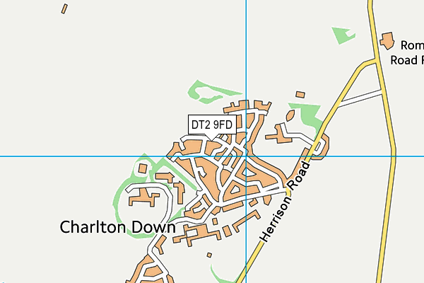 DT2 9FD map - OS VectorMap District (Ordnance Survey)