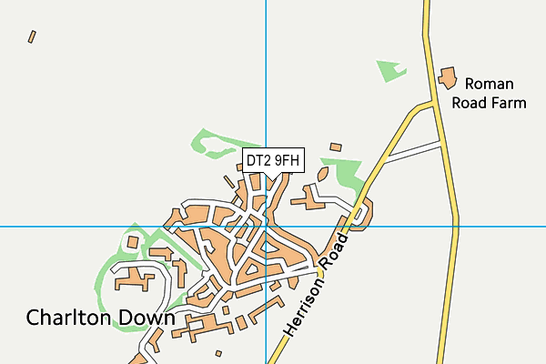 Map of CHARLTON DOWN VILLAGE SHOP LTD at district scale