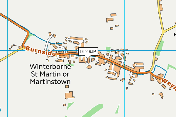DT2 9JP map - OS VectorMap District (Ordnance Survey)