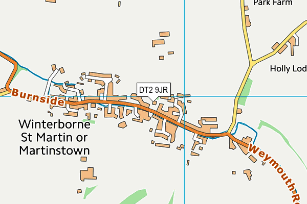 DT2 9JR map - OS VectorMap District (Ordnance Survey)