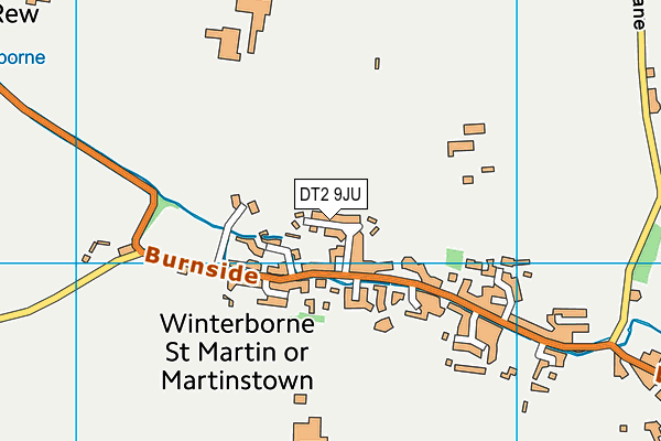 Martinstown Village Hall map (DT2 9JU) - OS VectorMap District (Ordnance Survey)