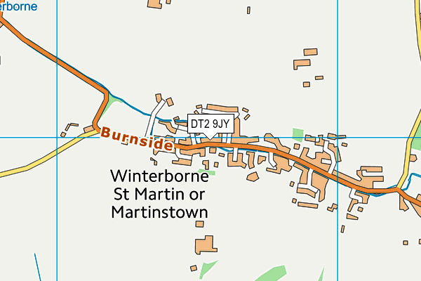 DT2 9JY map - OS VectorMap District (Ordnance Survey)