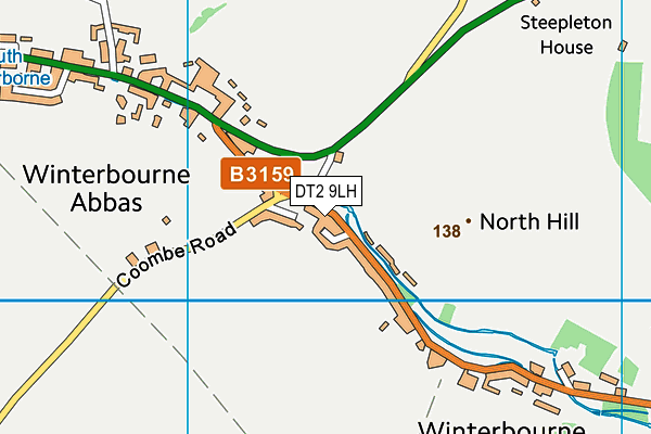DT2 9LH map - OS VectorMap District (Ordnance Survey)