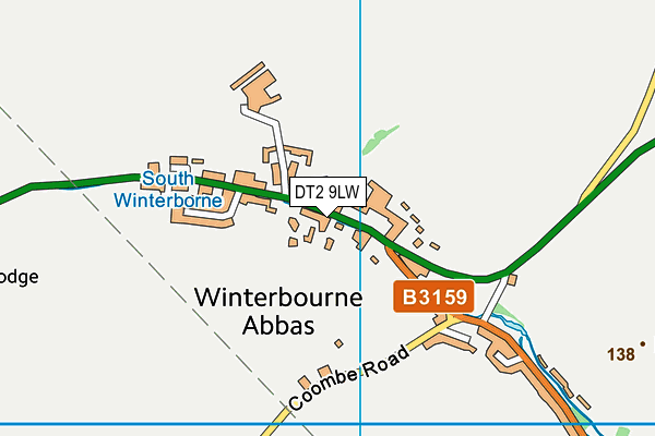 Winterbourne Valley Church of England Aided First School map (DT2 9LW) - OS VectorMap District (Ordnance Survey)