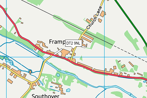 DT2 9NL map - OS VectorMap District (Ordnance Survey)