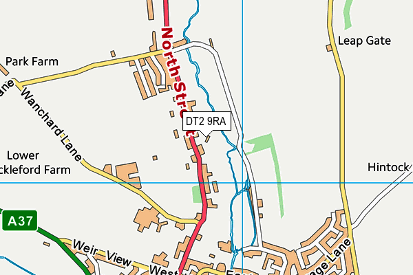 DT2 9RA map - OS VectorMap District (Ordnance Survey)