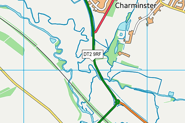 DT2 9RF map - OS VectorMap District (Ordnance Survey)