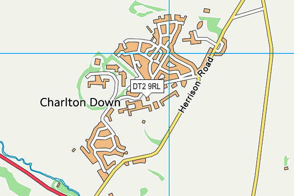 DT2 9RL map - OS VectorMap District (Ordnance Survey)