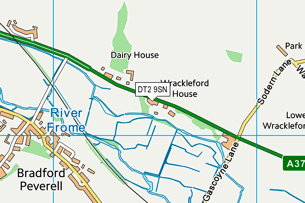 DT2 9SN map - OS VectorMap District (Ordnance Survey)