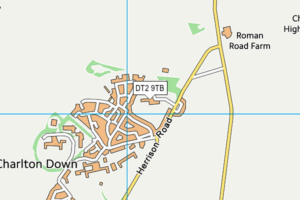 DT2 9TB map - OS VectorMap District (Ordnance Survey)