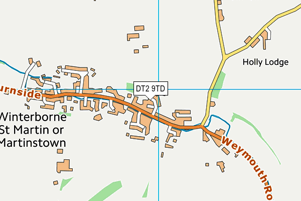 DT2 9TD map - OS VectorMap District (Ordnance Survey)