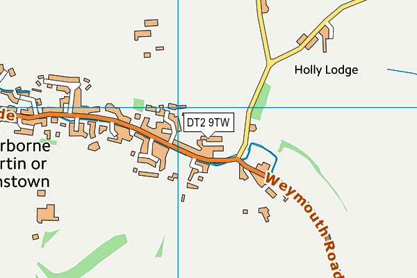 DT2 9TW map - OS VectorMap District (Ordnance Survey)