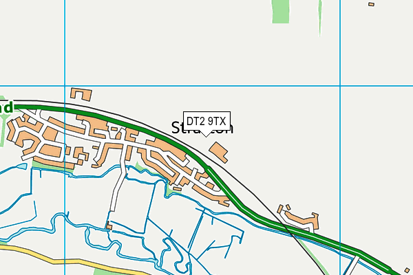 DT2 9TX map - OS VectorMap District (Ordnance Survey)
