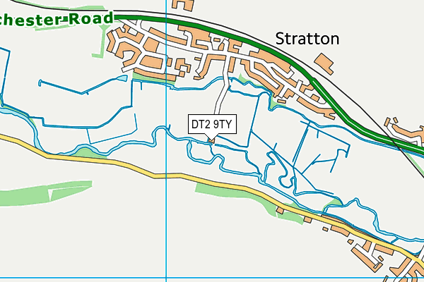 DT2 9TY map - OS VectorMap District (Ordnance Survey)