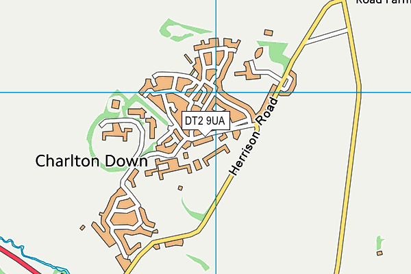 Charlton Down Health & Fitness Centre map (DT2 9UA) - OS VectorMap District (Ordnance Survey)