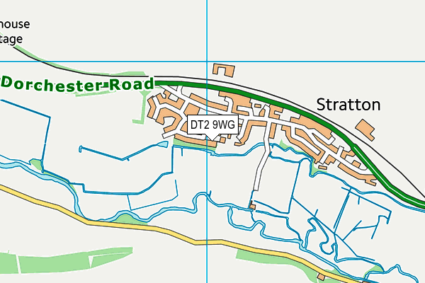 Stratton Village Hall map (DT2 9WG) - OS VectorMap District (Ordnance Survey)