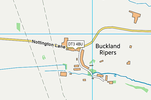 DT3 4BU map - OS VectorMap District (Ordnance Survey)