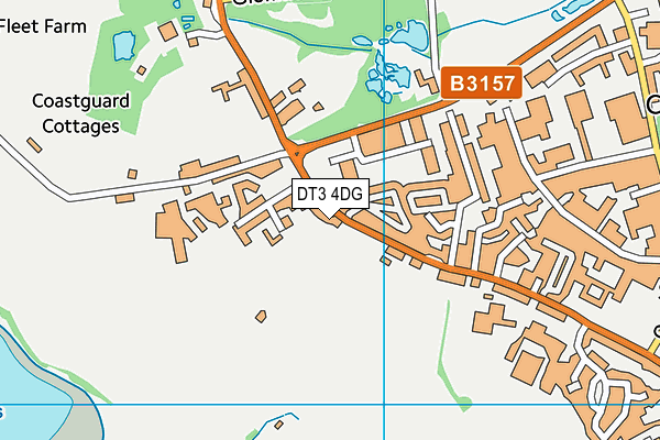 DT3 4DG map - OS VectorMap District (Ordnance Survey)