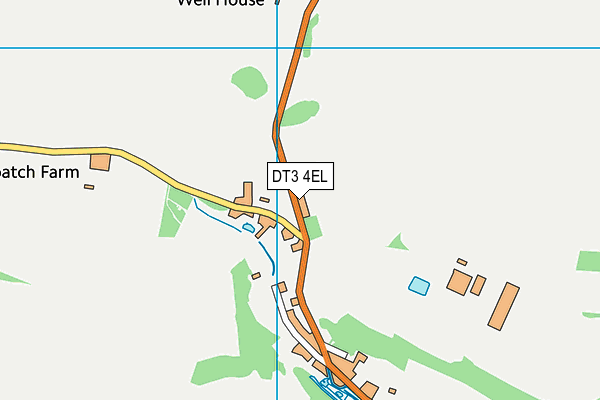DT3 4EL map - OS VectorMap District (Ordnance Survey)