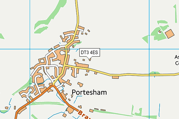 DT3 4ES map - OS VectorMap District (Ordnance Survey)