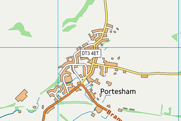 DT3 4ET map - OS VectorMap District (Ordnance Survey)