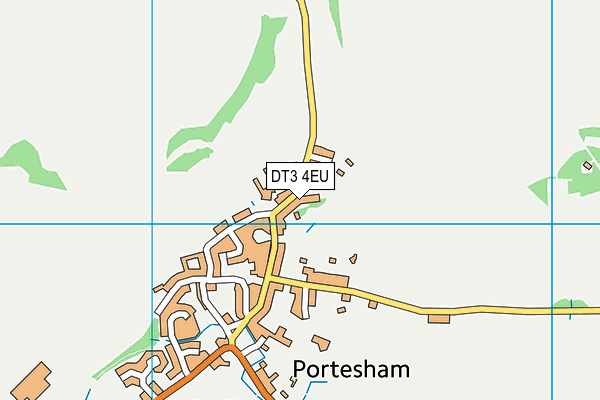 DT3 4EU map - OS VectorMap District (Ordnance Survey)