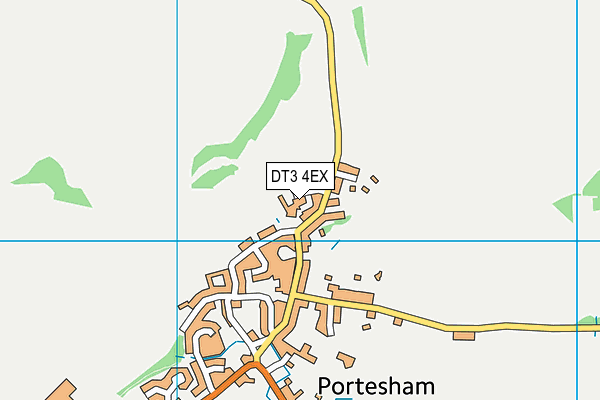 DT3 4EX map - OS VectorMap District (Ordnance Survey)