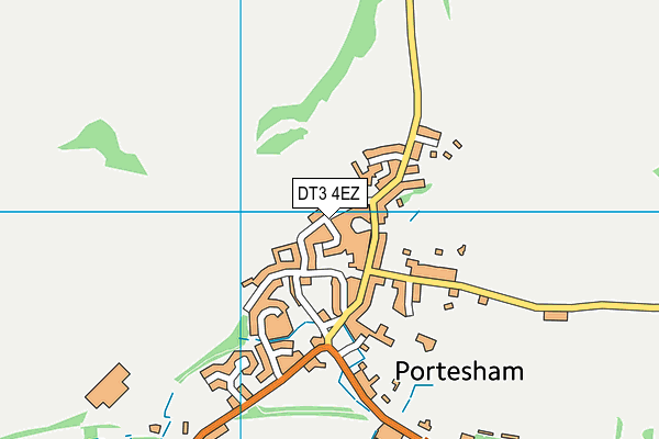 DT3 4EZ map - OS VectorMap District (Ordnance Survey)